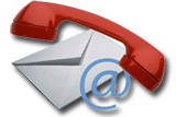contact us by phone or mail